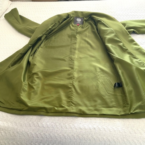 Vince Camuto Zip Front Funnel Neck 3/4 Length Jacket in Pistachio Green Size L - Picture 9 of 17